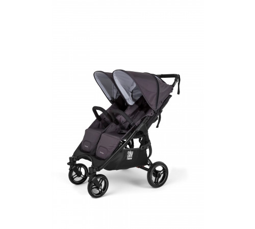 Прогулочная коляска для двойни Valco Baby Slim Twin Series 2, Signature grey (Серый)
