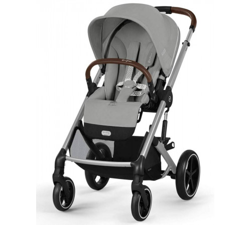 Коляска прогулочная Cybex Balios S Lux SLV 2025, Stone Grey (с дождевиком)