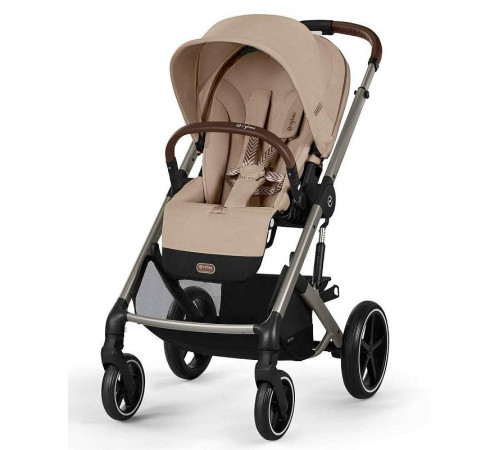 Коляска прогулочная Cybex Balios S Lux TPE 2025, Almond Beige (с дождевиком)