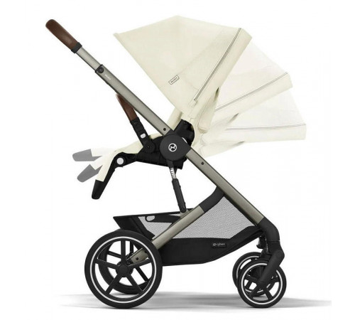 Коляска прогулочная Cybex Balios S Lux TPE 2025, Seashell Beige (с дождевиком)