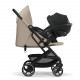 Коляска прогулочная Cybex Beezy (с дождевиком и бампером), Almond Beige