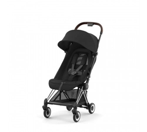 Коляска прогулочная Cybex Coya, Sepia Black шасси Chrome Brown