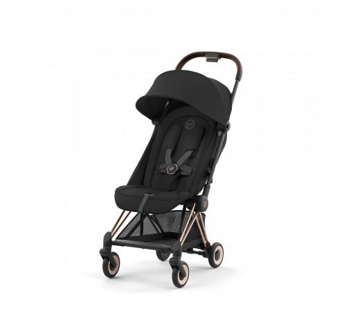 Коляска прогулочная Cybex Coya, Sepia Black шасси Rose Gold