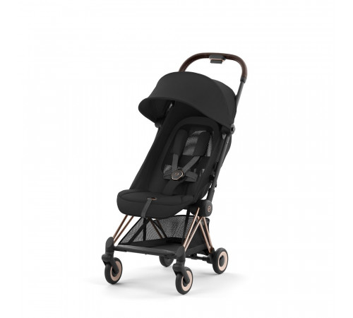 Коляска прогулочная Cybex Coya, Sepia Black шасси Rose Gold