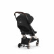 Коляска прогулочная Cybex Coya, Sepia Black шасси Rose Gold