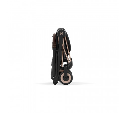 Коляска прогулочная Cybex Coya, Sepia Black шасси Rose Gold