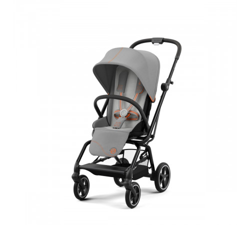 Коляска прогулочная Cybex Eezy S Twist+ 2 BLK (с дождевиком и бампером), Lava Grey 