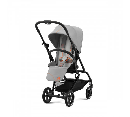 Коляска прогулочная Cybex Eezy S Twist+ 2 BLK (с дождевиком и бампером), Lava Grey 