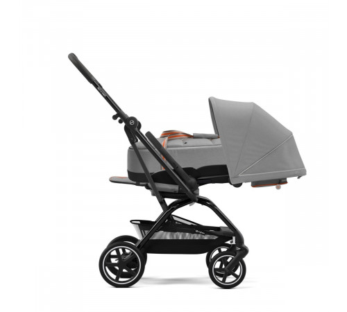 Коляска прогулочная Cybex Eezy S Twist+ 2 BLK (с дождевиком и бампером), Lava Grey 