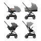 Коляска прогулочная Cybex Eezy S Twist+ 2 BLK (с дождевиком и бампером), Lava Grey 