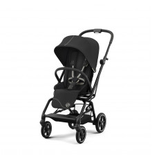 Коляска прогулочная Cybex Eezy S Twist+ 2 BLK (с бампером), Moon Black