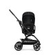 Коляска прогулочная Cybex Eezy S Twist+ 2 BLK (с бампером), Moon Black
