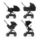 Коляска прогулочная Cybex Eezy S Twist+ 2 BLK (с бампером), Moon Black