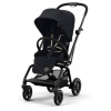 Коляска прогулочная Cybex Eezy S Twist+ 2 BLK (с дождевиком и бампером), Magic Black
