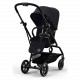 Коляска прогулочная Cybex Eezy S Twist+ 2 BLK (с дождевиком и бампером), Magic Black