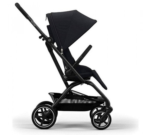 Коляска прогулочная Cybex Eezy S Twist+ 2 BLK (с дождевиком и бампером), Magic Black