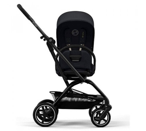 Коляска прогулочная Cybex Eezy S Twist+ 2 BLK (с дождевиком и бампером), Magic Black