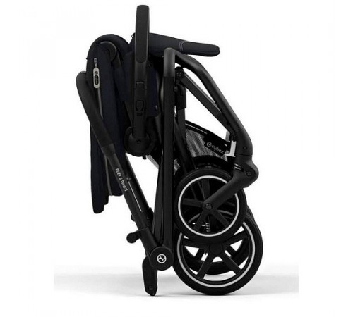 Коляска прогулочная Cybex Eezy S Twist+ 2 BLK (с дождевиком и бампером), Magic Black