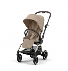 Коляска прогулочная Cybex Eezy S Twist+ 2 SLV (с дождевиком и бампером), Almond Beige