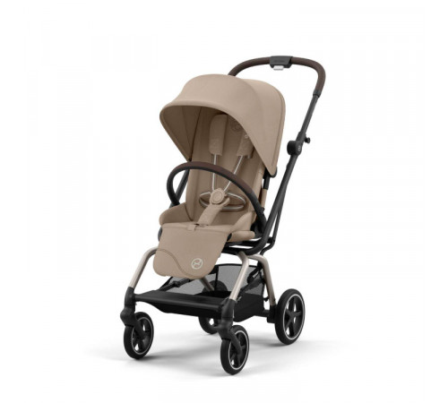 Коляска прогулочная Cybex Eezy S Twist+ 2 SLV (с дождевиком и бампером), Almond Beige