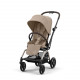 Коляска прогулочная Cybex Eezy S Twist+ 2 SLV (с дождевиком и бампером), Almond Beige