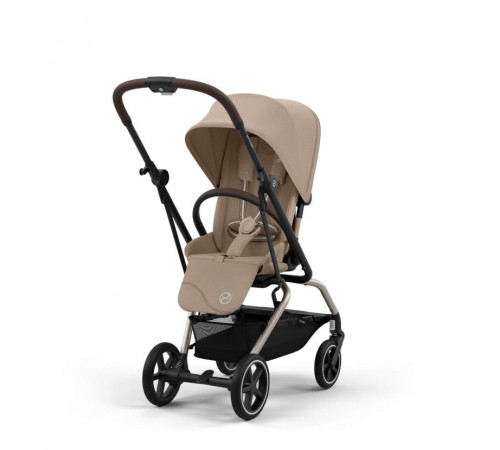 Коляска прогулочная Cybex Eezy S Twist+ 2 SLV (с дождевиком и бампером), Almond Beige