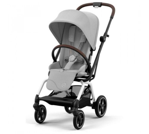 Коляска прогулочная Cybex Eezy S Twist+ 2 SLV (с дождевиком и бампером), Fog Grey