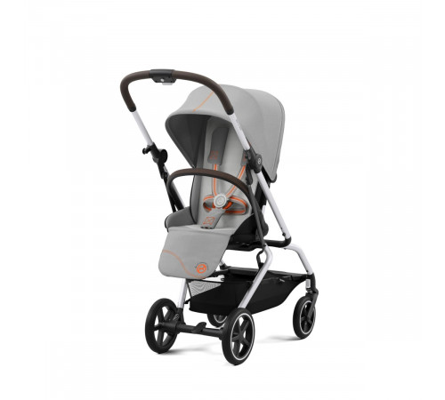 Коляска прогулочная Cybex Eezy S Twist+ 2 SLV (с дождевиком и бампером), Lava Grey