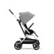 Коляска прогулочная Cybex Eezy S Twist+ 2 SLV (с дождевиком и бампером), Lava Grey
