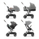 Коляска прогулочная Cybex Eezy S Twist+ 2 SLV (с дождевиком и бампером), Lava Grey