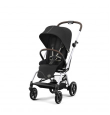 Коляска прогулочная Cybex Eezy S Twist+ 2 SLV (с дождевиком и бампером), Moon Black