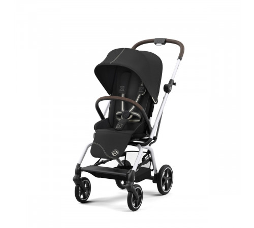 Коляска прогулочная Cybex Eezy S Twist+ 2 SLV (с дождевиком и бампером), Moon Black