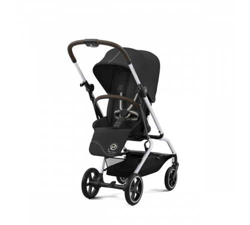 Коляска прогулочная Cybex Eezy S Twist+ 2 SLV (с дождевиком и бампером), Moon Black