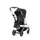 Коляска прогулочная Cybex Eezy S Twist+ 2 SLV (с дождевиком и бампером), Moon Black