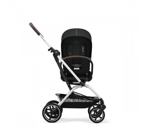 Коляска прогулочная Cybex Eezy S Twist+ 2 SLV (с дождевиком и бампером), Moon Black