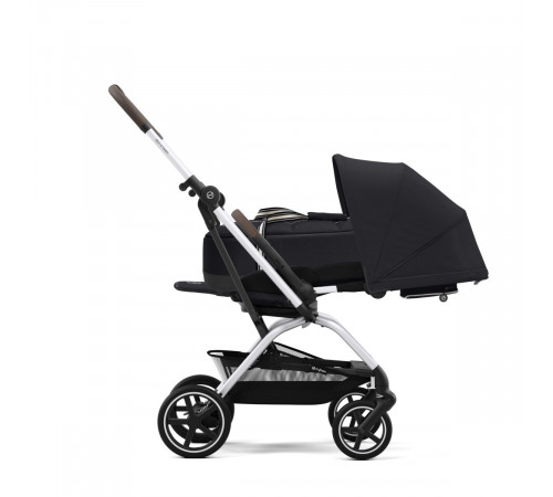 Коляска прогулочная Cybex Eezy S Twist+ 2 SLV (с дождевиком и бампером), Moon Black