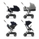 Коляска прогулочная Cybex Eezy S Twist+ 2 SLV (с дождевиком и бампером), Ocean Blue