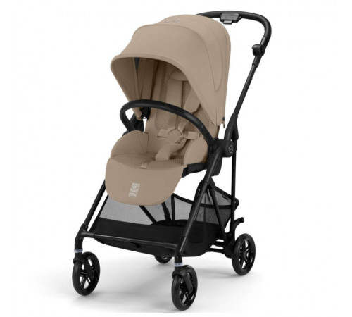 Коляска прогулочная Cybex Melio Carbon с дождевиком, Almond Beige