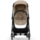 Коляска прогулочная Cybex Melio Carbon с дождевиком, Almond Beige