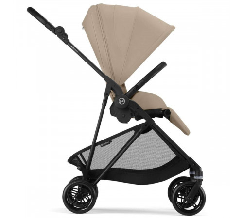 Коляска прогулочная Cybex Melio Carbon с дождевиком, Almond Beige