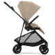 Коляска прогулочная Cybex Melio Carbon с дождевиком, Almond Beige