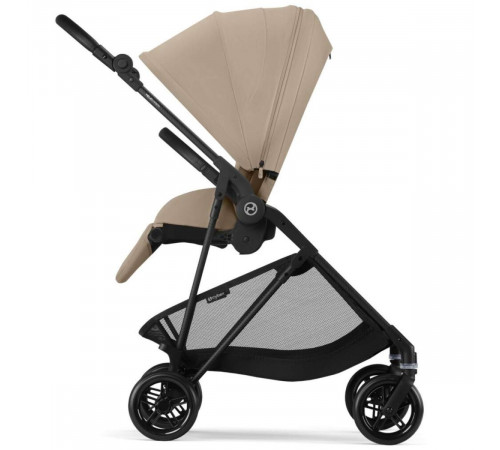 Коляска прогулочная Cybex Melio Carbon с дождевиком, Almond Beige