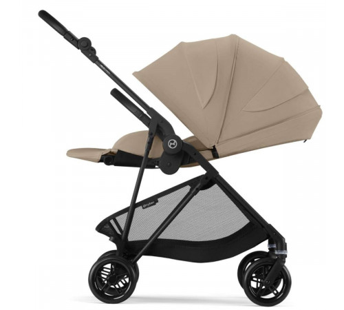 Коляска прогулочная Cybex Melio Carbon с дождевиком, Almond Beige