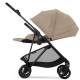 Коляска прогулочная Cybex Melio Carbon с дождевиком, Almond Beige