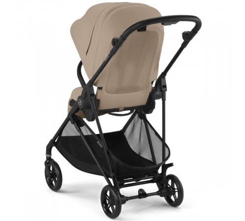 Коляска прогулочная Cybex Melio Carbon с дождевиком, Almond Beige