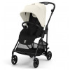 Коляска прогулочная Cybex Melio Carbon с дождевиком, Canvas White Коляска прогулочная Cybex Melio Carbon с дождевиком, Canvas White