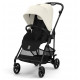 Коляска прогулочная Cybex Melio Carbon с дождевиком, Canvas White