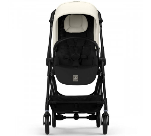Коляска прогулочная Cybex Melio Carbon с дождевиком, Canvas White