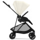 Коляска прогулочная Cybex Melio Carbon с дождевиком, Canvas White