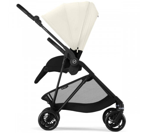 Коляска прогулочная Cybex Melio Carbon с дождевиком, Canvas White
